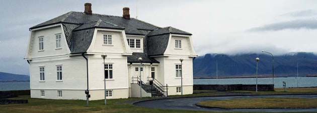 Hofdi House in Reykjavik, Iceland.