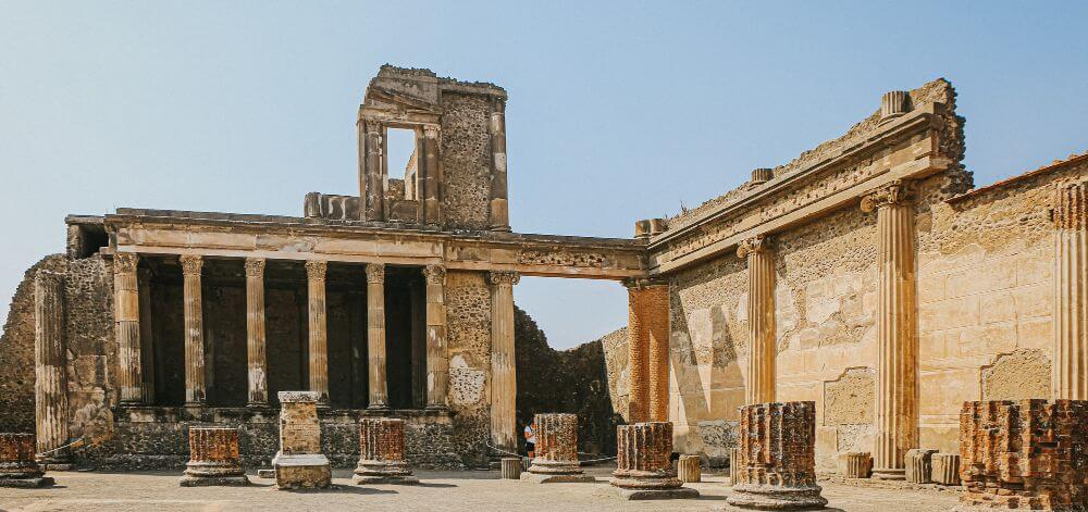 Forum archaeological ruins pompeii herculaneum.