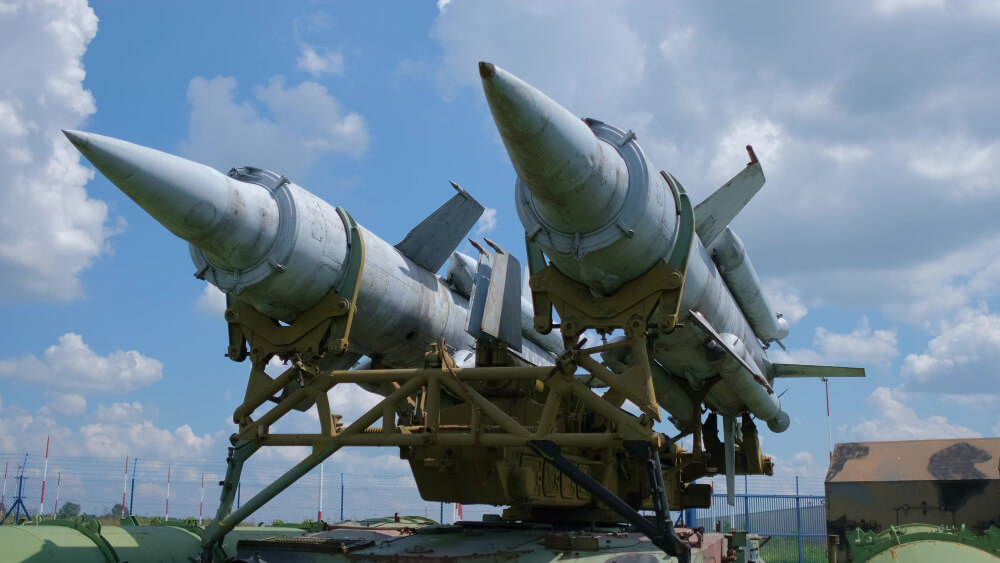 Military missiles exhibition open air museum.