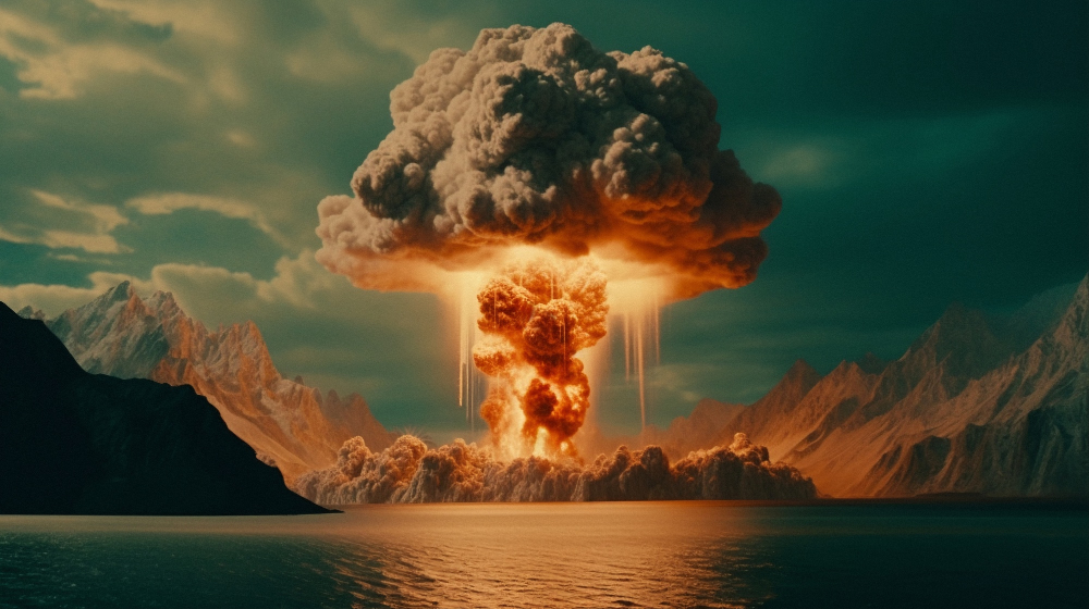 Nuclear explosion.