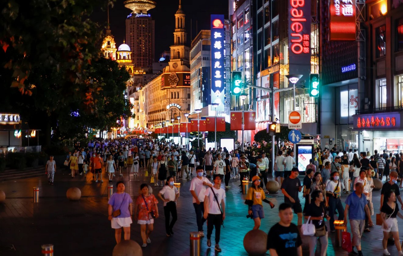 Shanghai during China’s National Day.